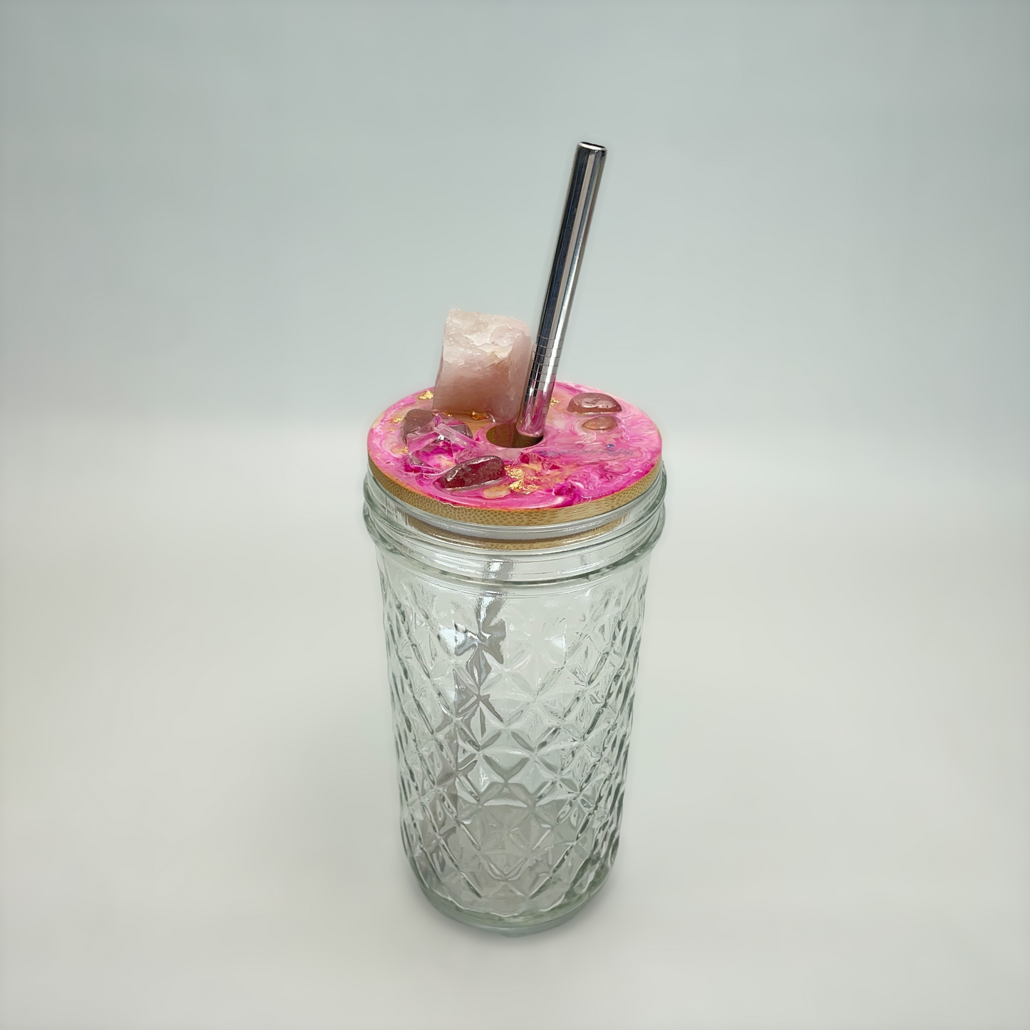 Rose Quartz Crystal Tumbler