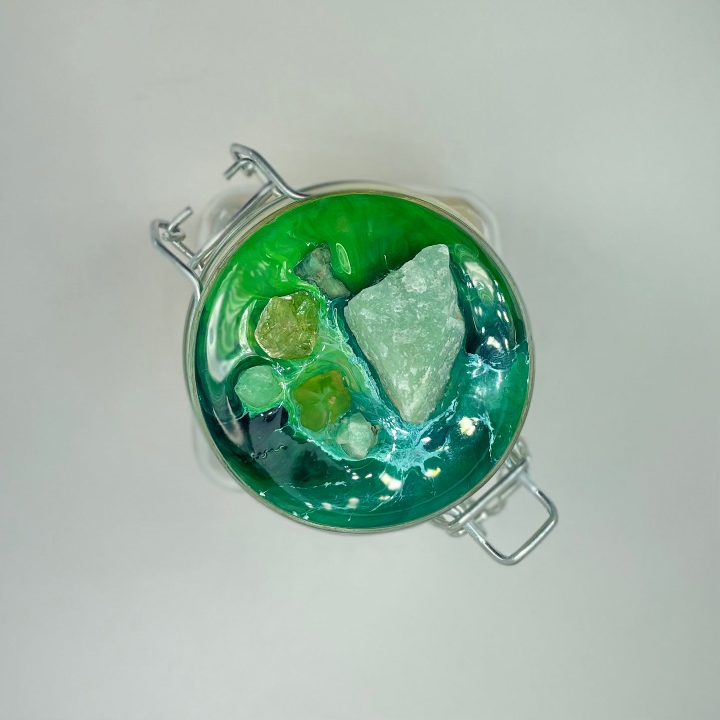 Med Green Aventurine Jar