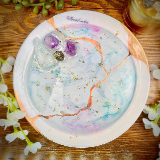 Amethyst Kintsugi Tray